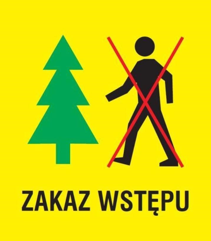 Szkody od wiatru N. Kielce - okresowy zakaz wstępu do lasu